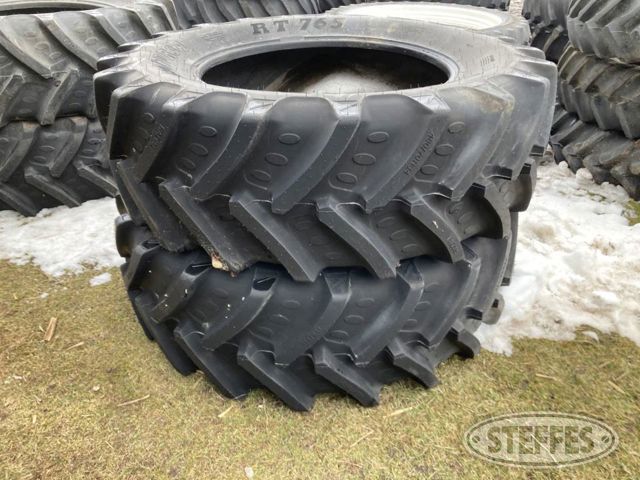 (2) BKT Agri-Max RT765 480/70R34 Tires